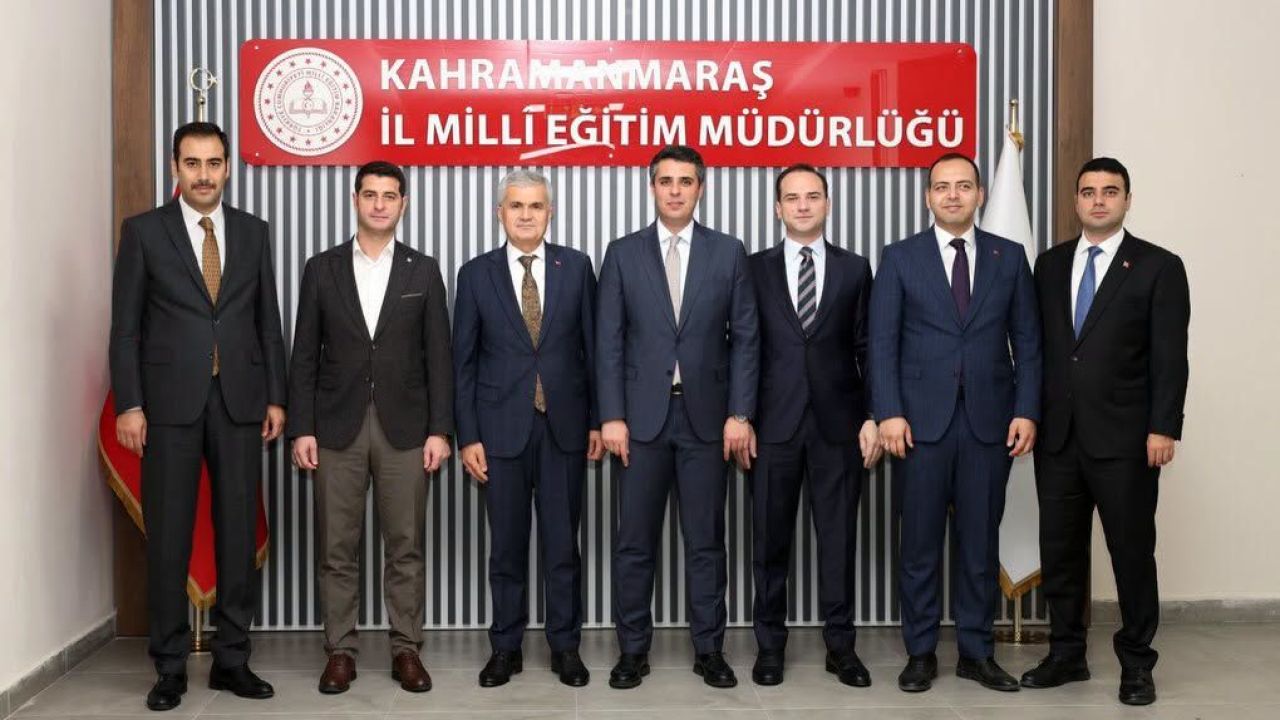 Kahramanmaraş Vali Yardımcıları ve Elbistan Kaymakamı’ndan İl Millî Eğitim Müdürlüğüne ziyaret